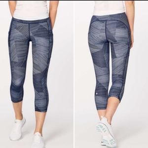 Lululemon 'Speed Up Crop' leggings Blue Size 2